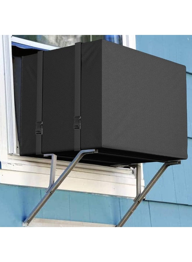 غطاء مكيف هواء خارجي شديد التحمل، مقاوم للماء والغبار، بقدرة 1.5 حصان، لحماية وحدة التكييف، عملي ومناسب لجميع الأحجام. - Image 2